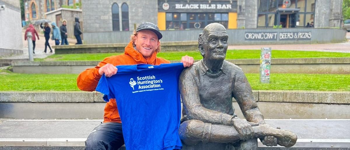 Footballer smashes third charity challenge in support of families with Huntington’s disease
